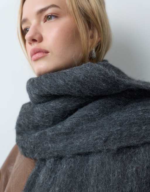 Threadbare szalik oversize w kolorze antracytowym, 4 z 4