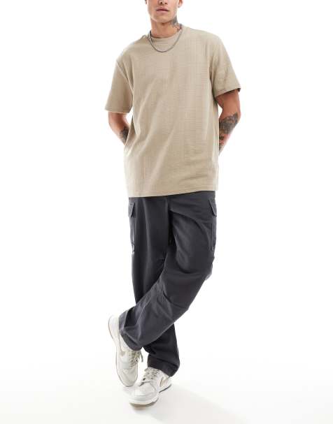 Threadbare - T-shirt color pietra testurizzata - view 1