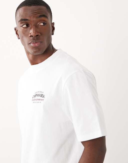 Threadbare - T-shirt con stampa Caspian Sea sul retro, 5 di 5