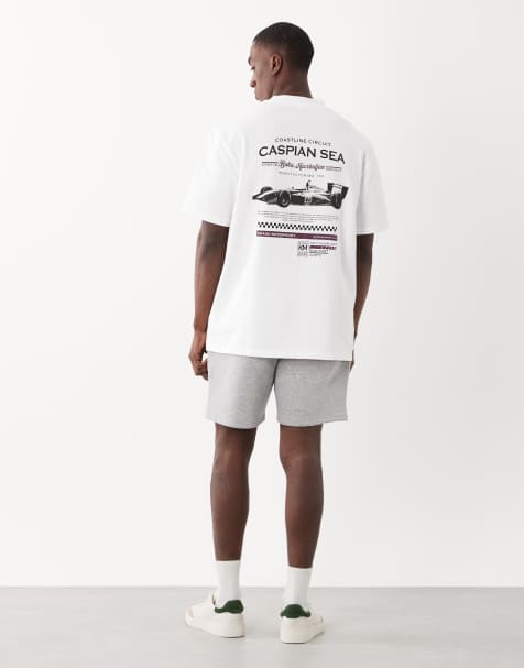 Threadbare - T-shirt med rygprint og Caspian Sea-print - view 1