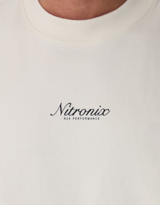 Threadbare - T-shirt met ronde hals en grafische autoprint op de achterkant in ecru, 2 van 5