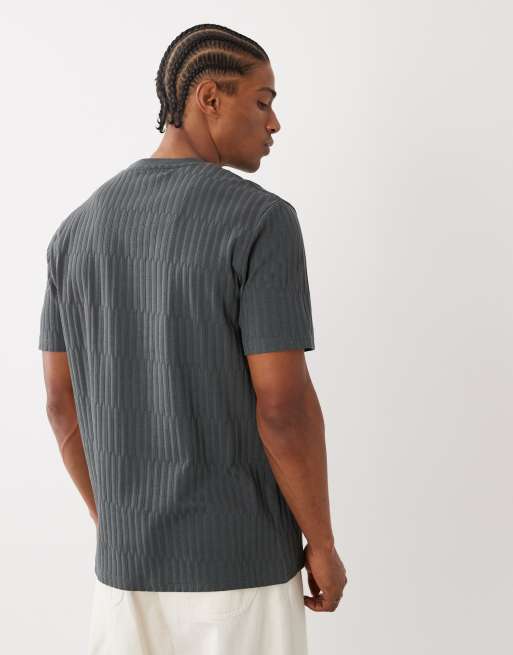 Threadbare - T-shirt met ronde hals en ruimvallende pasvorm in antracietgrijs, 3 van 5