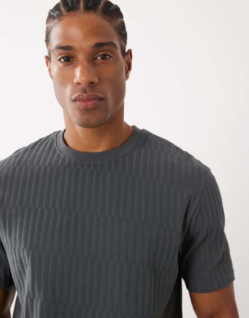 Threadbare - T-shirt met ronde hals en ruimvallende pasvorm in antracietgrijs, 5 van 5