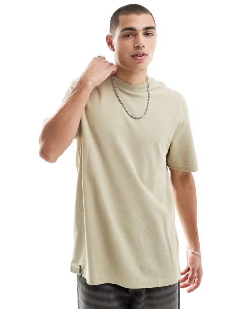 Threadbare - T-shirt oversize color pietra - view 1