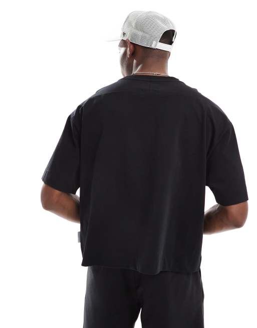 Threadbare - T-shirt coupe carrée tissu 220 g/m<sup>2</sup> - Noir