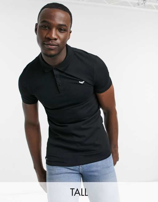 smart black polo shirt
