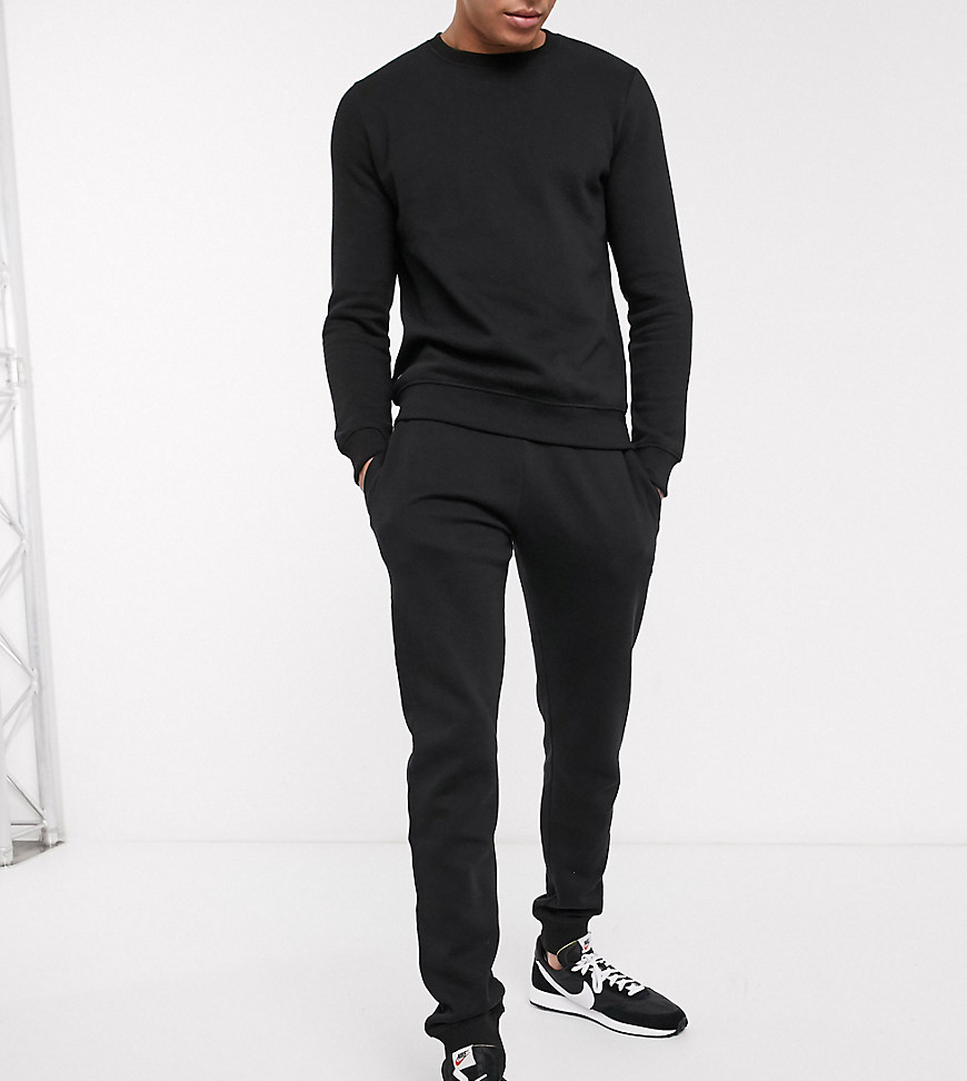Threadbare - Tall - Basic slim-fit joggingbroek in zwart