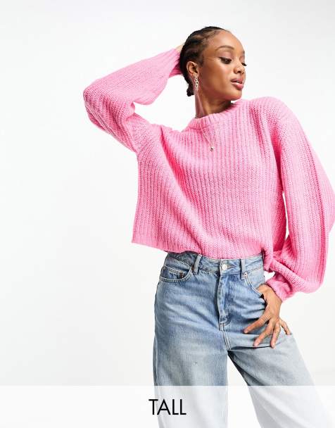 Cropped Truien Zwarte Cropped Gebreide Truien ASOS