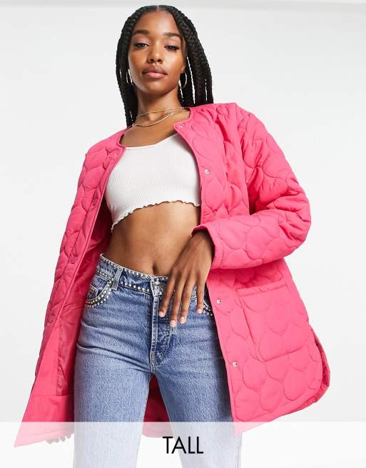 Hot pink cheap jacket plus size