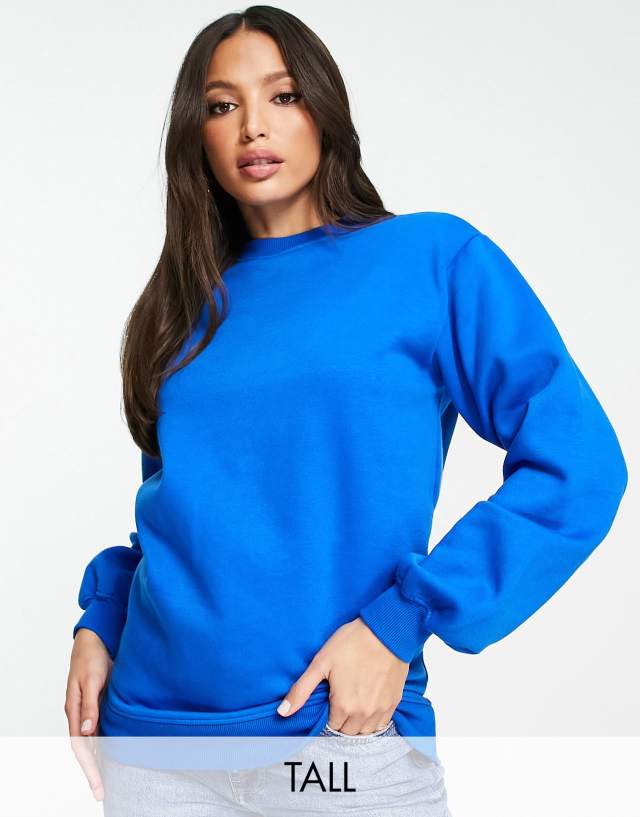 Threadbare Tall Dixie oversized sweater in cobalt