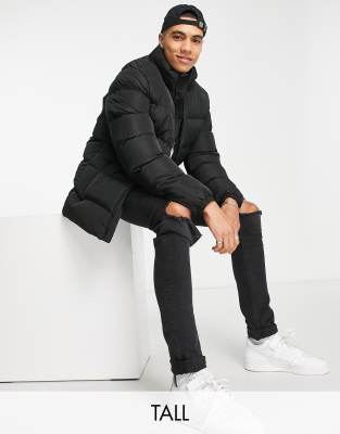 asos threadbare puffer jacket