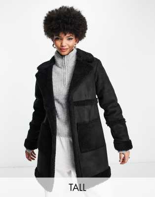 Women's Charcoal Grey Faux Borg Ladies' Teddy Coat – Threadbare