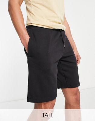 Threadbare Tall jersey shorts in black