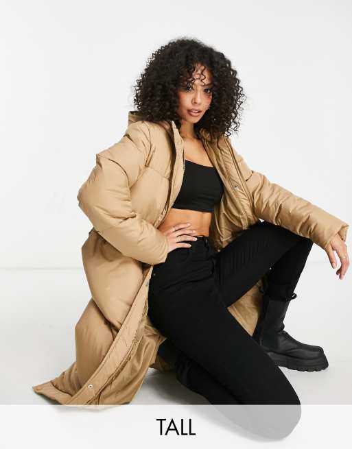 Threadbare Tall - Jodie - Gewatteerde jas met lange pasvorm