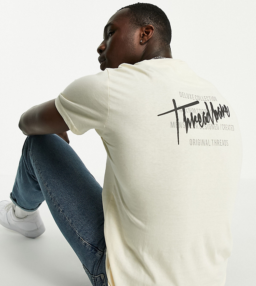 Threadbare - Tall - Oversized deluxe T-shirt in wit