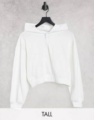 Threadbare Tall Paneled Hoodie In White Part Of Set ModeSens