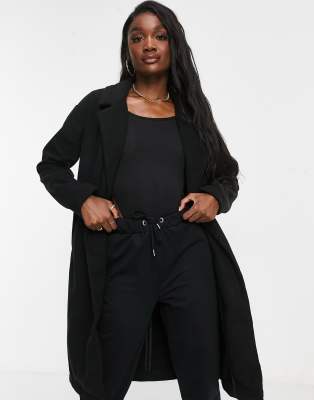 threadbare overcoat in black