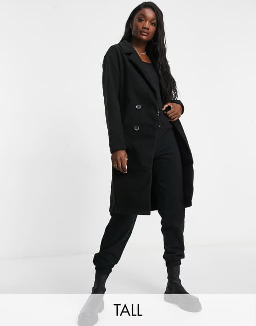 Threadbare Tall - Sophie - Sort overfrakke