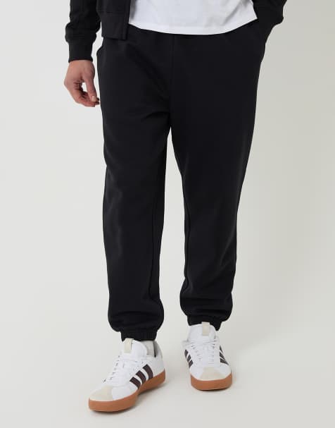 Threadbare Tapered joggers in black