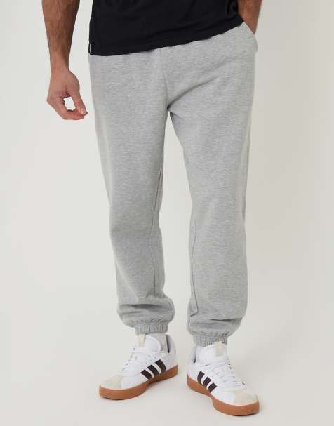Threadbare Tapered joggers in light grey