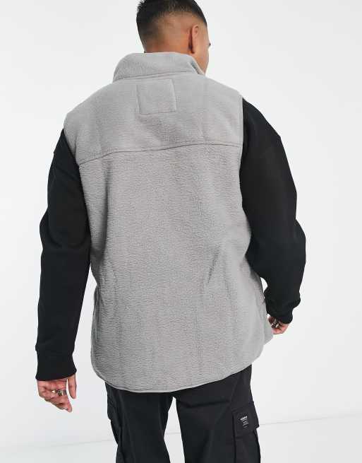 Threadbare teddy vest in light gray | ASOS