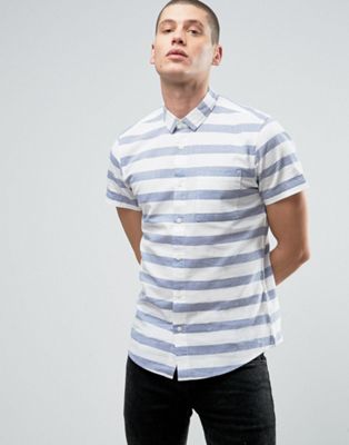 Threadbare Thin Stripe Shirt | ASOS