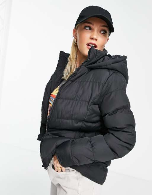 Threadbare - Tigger - Giacca imbottita nera con cappuccio