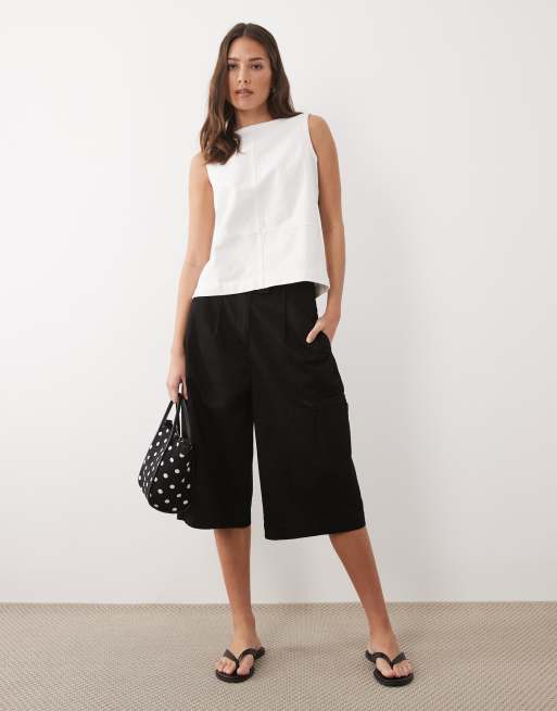Threadbare - Top sans manches en jean - Blanc, 2 de 4