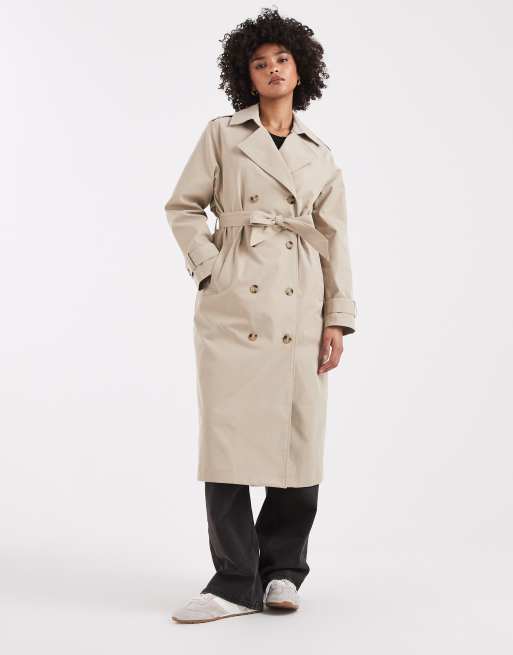 Threadbare trench coat in light stone, 3 of 4