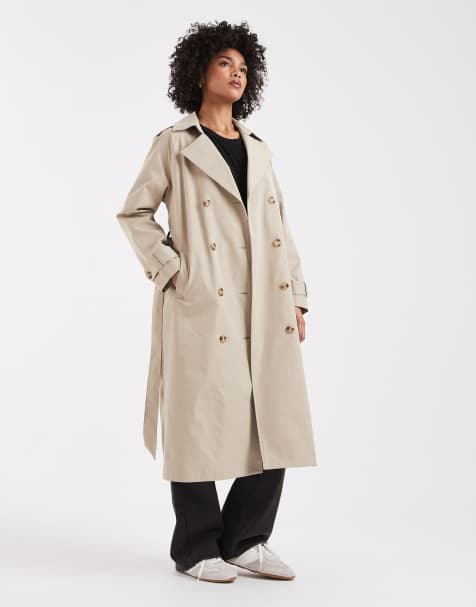 Threadbare – Trenchcoat in hellem Steinbeige - view 1