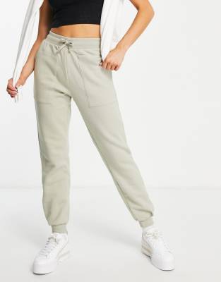 high waisted jogging bottoms