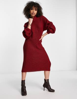 asos red jumper dress