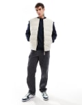 [Threadbare] Threadbare vest in off white M WHITE