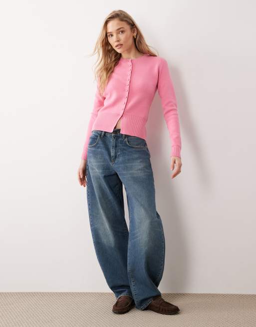 Threadbare - Vest met ronde hals in roze, 2 van 4