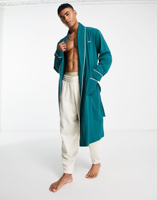 Threadbare virgo robe in galatic teal ASOS