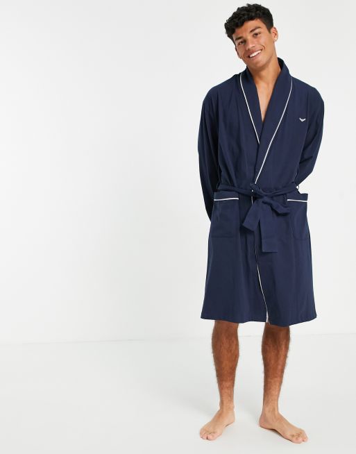 Threadbare virgo robe in navy
