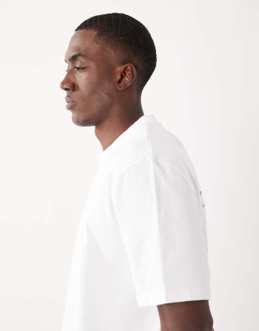 Threadbare – Vit t-shirt med tryck baktill, 5 av 5