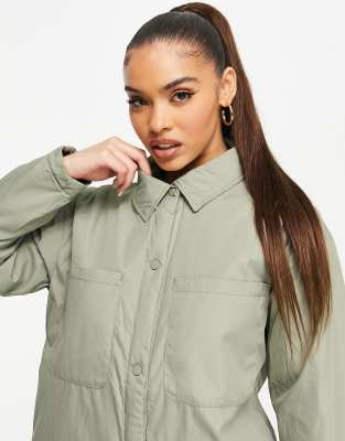 wattierte hemdjacke