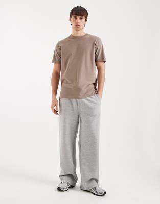 Threadbare Wide Leg Joggers In Grey