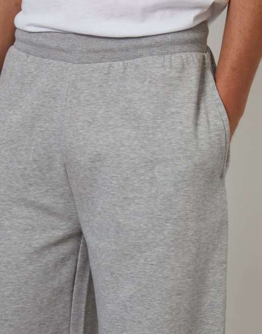 Threadbare Wide leg joggers in light grey, 3 of 4