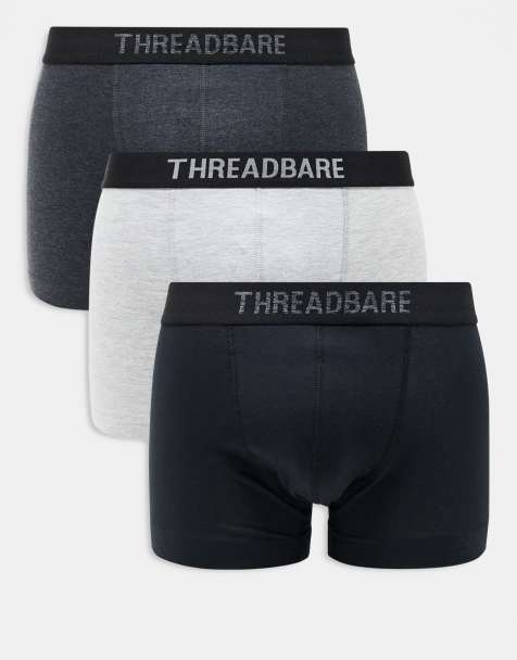 Threadbare – Zestaw 3 bokserek w kolorach czarnym, szarym i grafitowym - view 1
