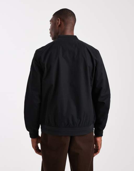 Threadbare zip front bomber jacket with pockets in black, 3 of 5