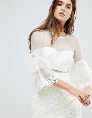 three floor white dress