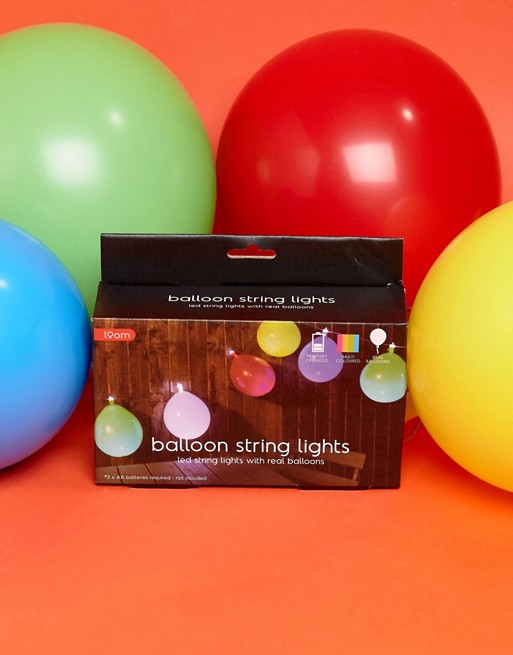 Thumbs Up Balloon String Lights