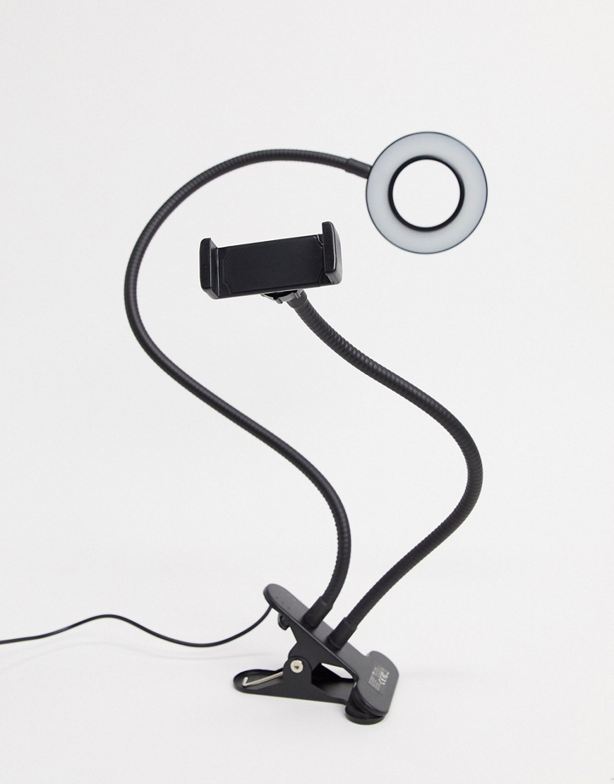 Thumbs Up vlogging ring light in black-No color
