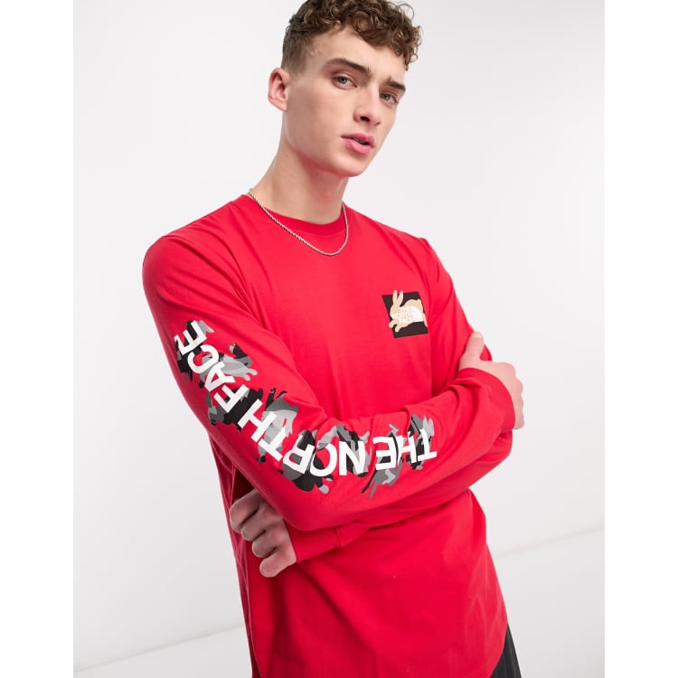 国内配送 THE NORTH FACE HAWAII TEE RED THE NORTH FACE U YOTS SS RLX TEE (ASIA SIZE) - TNF RED