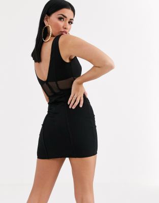 panel bodycon dress