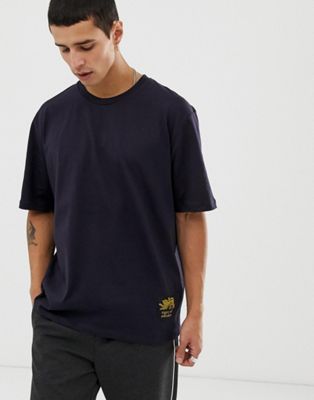Tiger of Sweden Jeans oversized logo t-shirt in navy