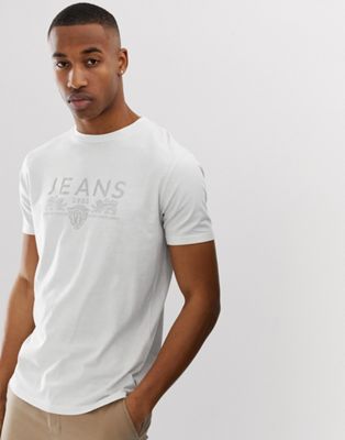 klipning Almindeligt valg Tiger of Sweden Jeans printed logo t-shirt in white | ASOS
