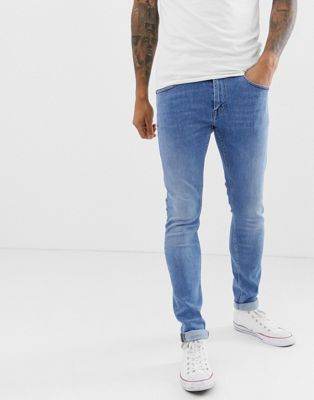 Tiger of Sweden Jeans - Slim-fit jeans van denim in light wash-Blauw